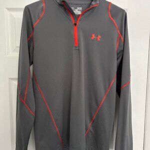 Men's UnderArmour ColdGear Qtr Zip (waffle pattern), Size M (fitted)